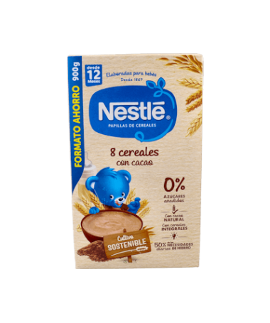 NESTLE PAPILLA 8 CERE CACAO 725 GR – foto del producto cada nestle papilla