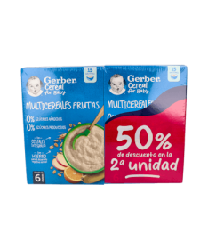 GERBER MULTICEREAL FRUTA 0%AZ DUPLO 270G – foto del producto cada gerber multicereal