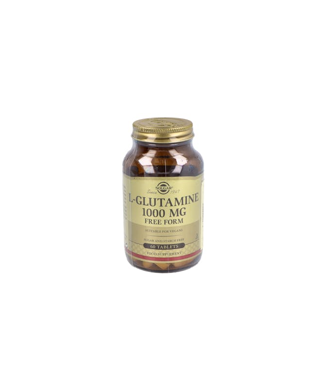 L GLUTAMINA 1000 MG 60 COMP SOLGAR – foto del producto cada glutamina 1000