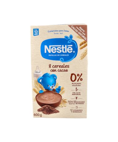 NESTLE PAPILLA 8 CEREALES AL CACAO 475G – foto del producto cada nestle papilla