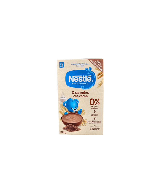 NESTLE PAPILLA 8 CEREALES AL CACAO 475G – foto del producto cada nestle papilla