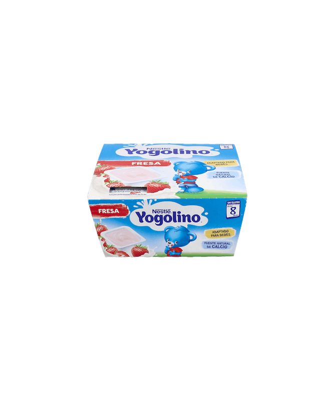 YOGOLINO FRESA 4 TARRINAS X 100 GR – foto del producto cada yogolino fresa