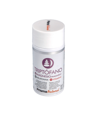 TRIPTOFANO + MG + MELATON 60COMP PRISMA – foto del producto cada triptofano melaton