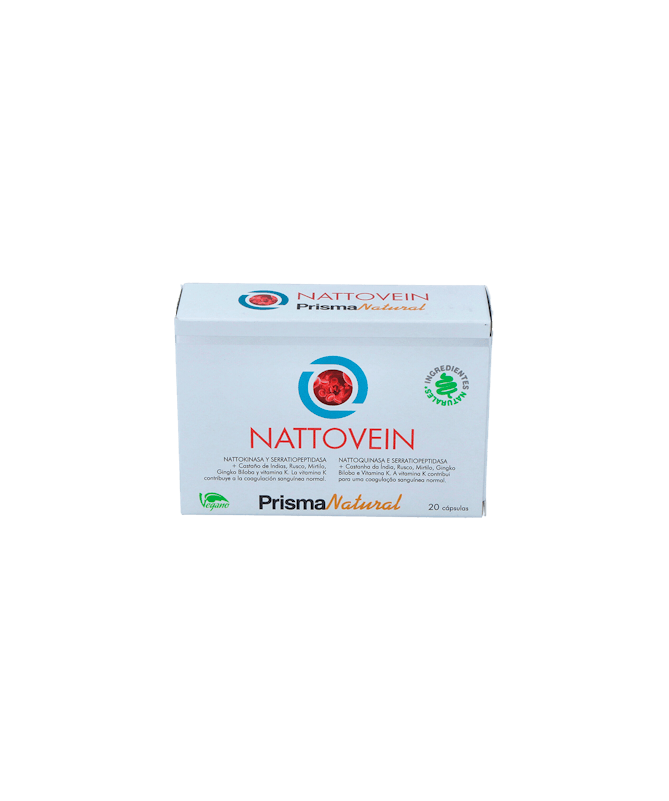 NATTOVEIN 20 CAPS PRISMA NATURAL – foto del producto cada nattovein caps
