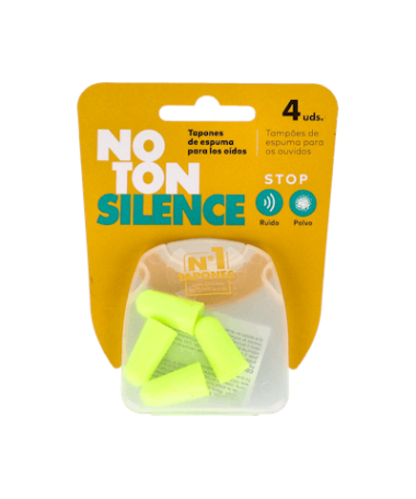 TAPONES OIDOS ESPUMA PU NOTON 4 UNIDADES – foto del producto cada tapones oidos
