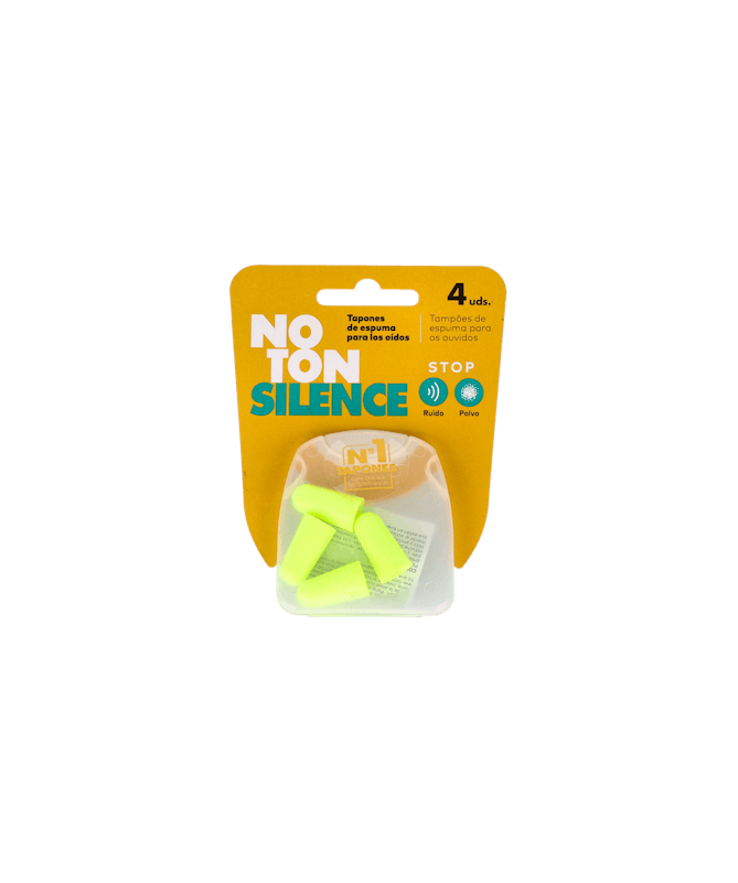 TAPONES OIDOS ESPUMA PU NOTON 4 UNIDADES – foto del producto cada tapones oidos