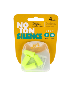 TAPONES OIDOS ESPUMA PU NOTON 4 UNIDADES – foto del producto cada tapones oidos