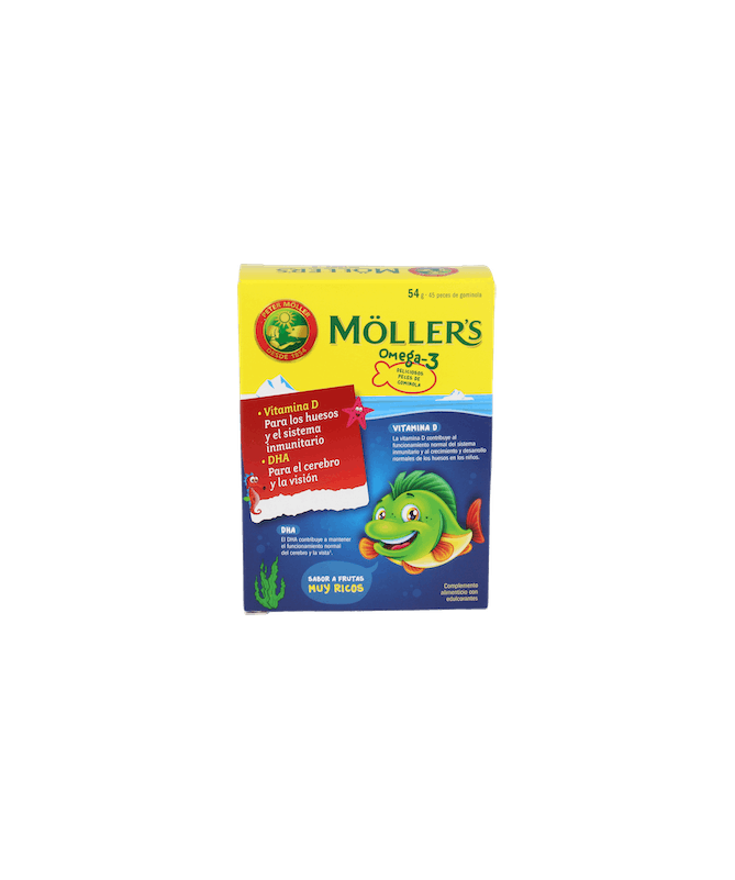 MOLLER´S OMEGA 3 45 GOMINOLAS – foto del producto cada moller omega