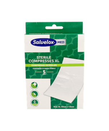 SALVELOX MED COMPRESAS ESTERIL L 5 UD – foto del producto cada salvelox med