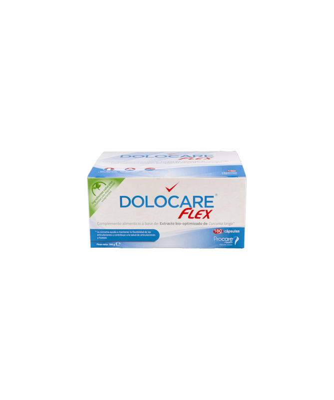 DOLOCARE FLEX 180 CAPSULAS – foto del producto cada dolocare flex