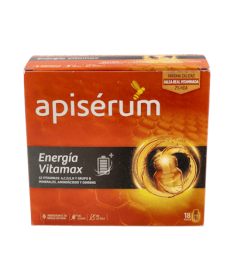 APISERUM ENERGIA VITAMAX 18 VIALES – foto del producto cada apiserum energia