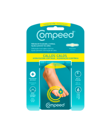 COMPEED CALLOS HIDRATACION CONTINUA 6 UD – foto del producto cada compeed callos