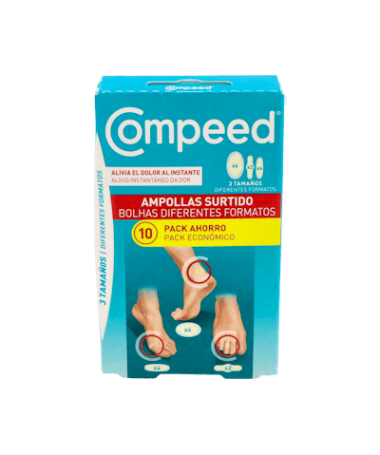 COMPEED AMPOLLAS SURTIDO 3 TAMAÑOS 10UD – foto del producto cada compeed ampollas