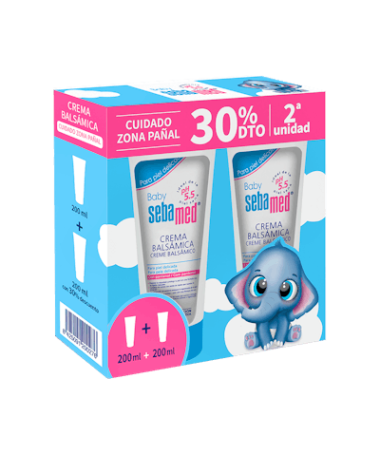 SEBAMED BABY CREMA BALSAMO 2X200 ML – foto del producto cada sebamed baby