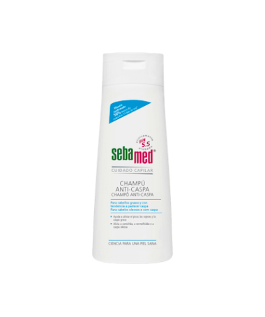 SEBAMED CHAMPU ANTICASPA GRASA 200 ML. – foto del producto cada sebamed champu