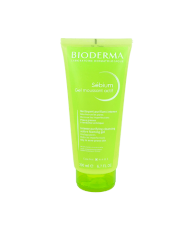 SEBIUM GEL MOUSSANT ACTIF 200 ML – foto del producto cada sebium gel