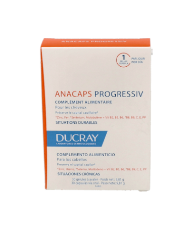 ANACAPS EXPERT DUCRAY 30 CAPSULAS – foto del producto cada anacaps expert