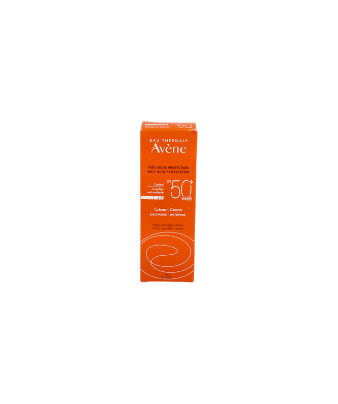 AVENE SPF50+ CREMA SIN PERFUME 50ML – foto del producto cada avene spf50