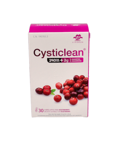CYSTICLEAN 240 MG D-MANOSA 30 SOBRES – foto del producto cada cysticlean 240