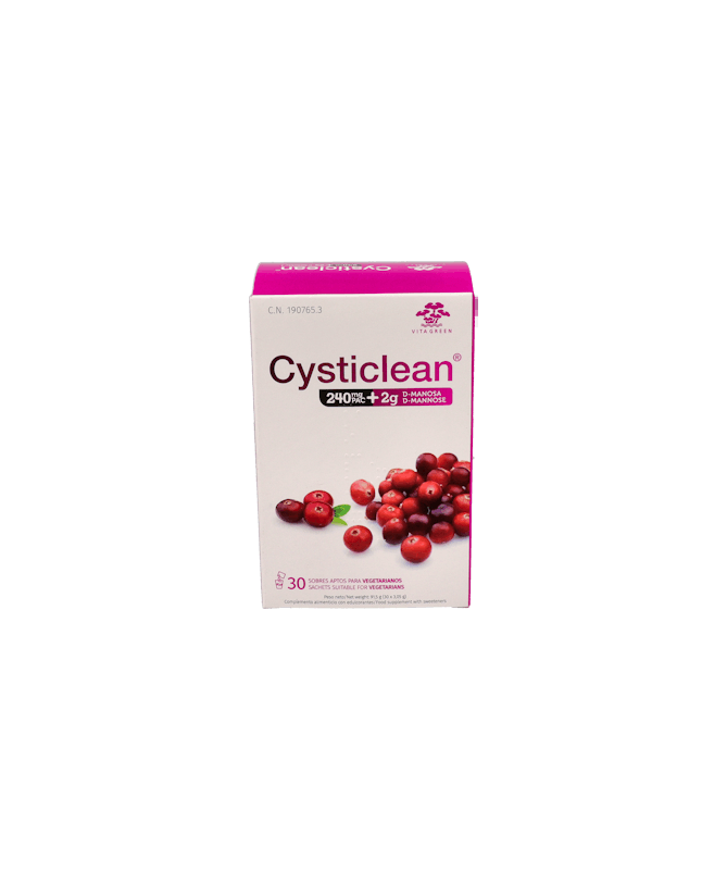 CYSTICLEAN 240 MG D-MANOSA 30 SOBRES – foto del producto cada cysticlean 240