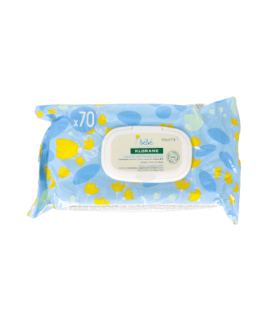 KLORANE TOALLITAS BEBE 72 UD – foto del producto cada klorane toallitas