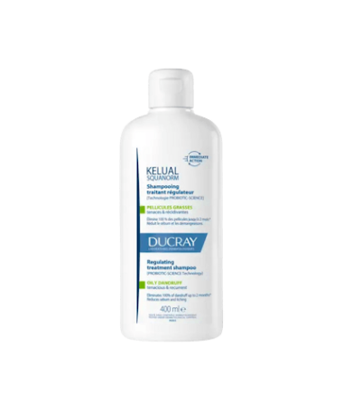 DUCRAY KELUAL SQU CHAMPU CASPA GRASA 400 – foto del producto cada ducray kelual