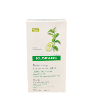 KLORANE CHAMPU PULPA CIDRA 200 ML – foto del producto cada klorane champu