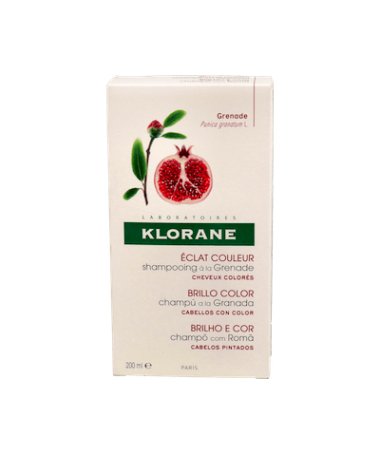 KLORANE CHAMPU EXTRATO DE GRANADA 200ML – foto del producto cada klorane champu