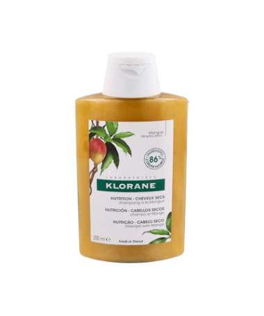 KLORANE CHAMPU MANTECA MANGO 200 ML – foto del producto cada klorane champu