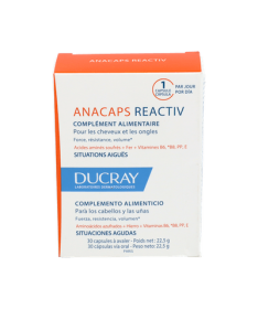 DUCRAY ANACAPS REACTIV 30 CAPSULAS – foto del producto cada ducray anacaps