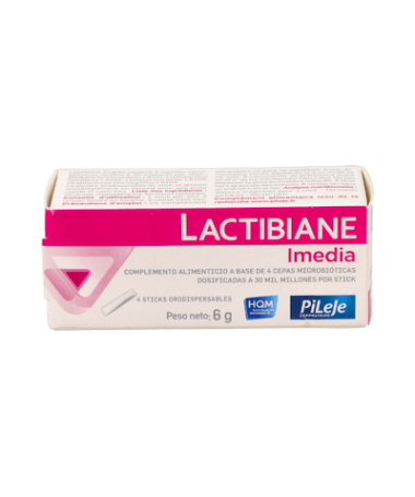 LACTIBIANE IMEDIA 4 STICKS PILEJE – foto del producto cada lactibiane imedia