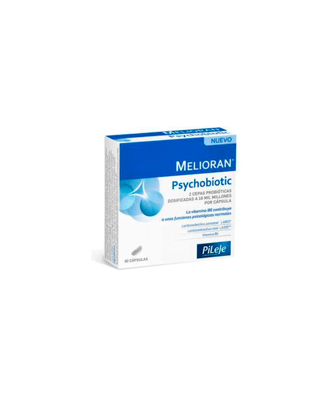 MELIORAN PSYCHOBIOTIC 30 CAPSULAS – foto del producto cada melioran psychobiotic