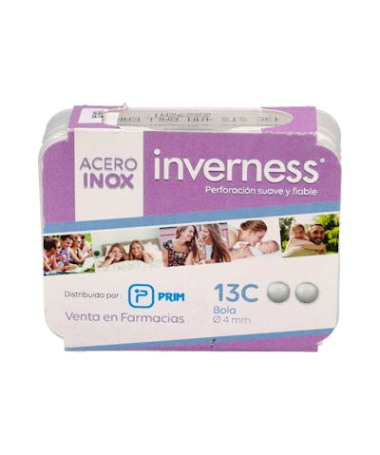 INVERNESS PENDIENTE 13C ACERO BOLA 4MM – foto del producto acero inverness pendiente