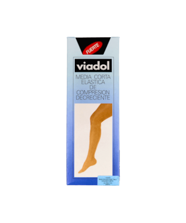 MEDIA CORTA VIADOL FUERTE BEIG T/PEQ – foto del producto media corta viadol