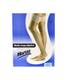 MEDIA LARGA MARIES FUERTE BLONDA BEIG T3 – foto del producto cada media larga