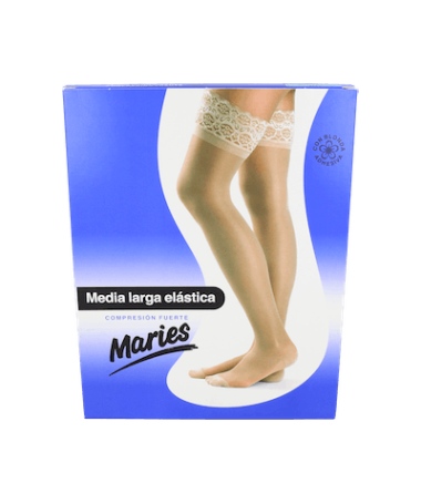 MEDIA LARGA MARIES FUERTE BLONDA BEIG T5 – foto del producto cada media larga