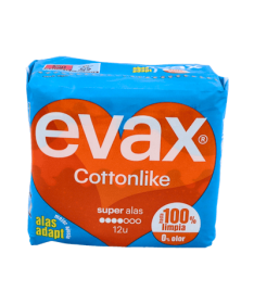 EVAX COMPRESA COTTONLIKE ALAS SUPER 14 U – foto del producto cada evax compresa