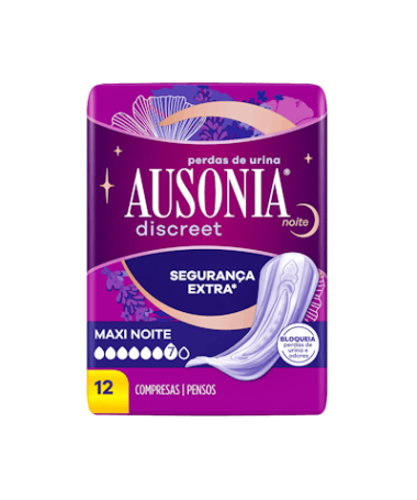 AUSONIA DISCREET MAXI DAY NIGHT 12 UNID – foto del producto ausonia discreet maxi