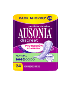 AUSONIA DISCREET NORMAL 24 UNIDADES – foto del producto ausonia discreet normal