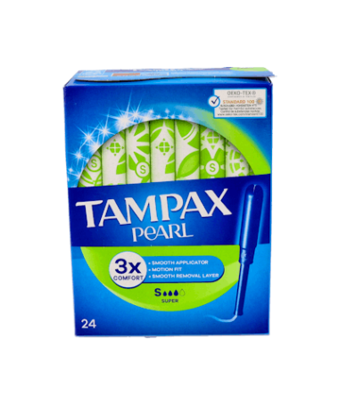 TAMPONES TAMPAX PEARL SUPER 24 UNIDADES – foto del producto tampones tampax pearl