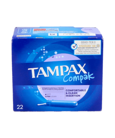 TAMPONES TAMPAX COMPAK LITES 24 UD – foto del producto tampones tampax compak