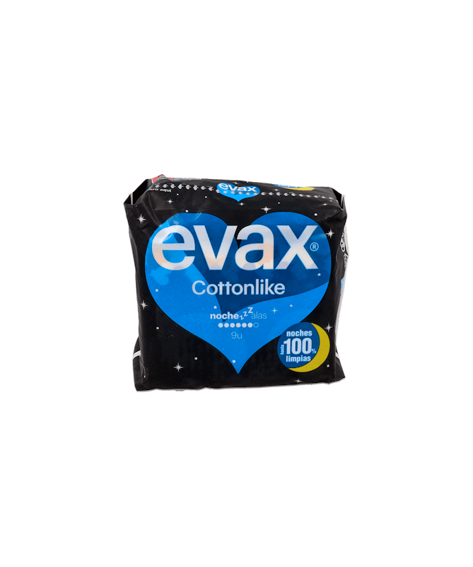 EVAX COMPRESA COTTONLIKE ALAS NOCHE 11 U – foto del producto cada evax compresa