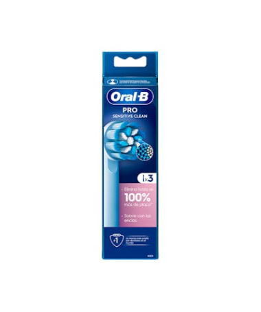 ORAL-B RECAMBIO RECAR SENSITIVE CLEAN 3U – foto del producto cada oral recambio