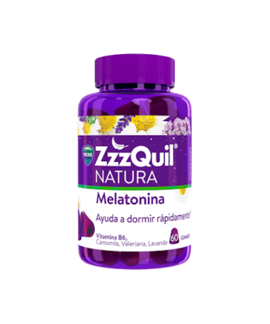 ZZZQUIL NATURA MELATONINA 60 GOMINOLAS – foto del producto cada zzzquil natura