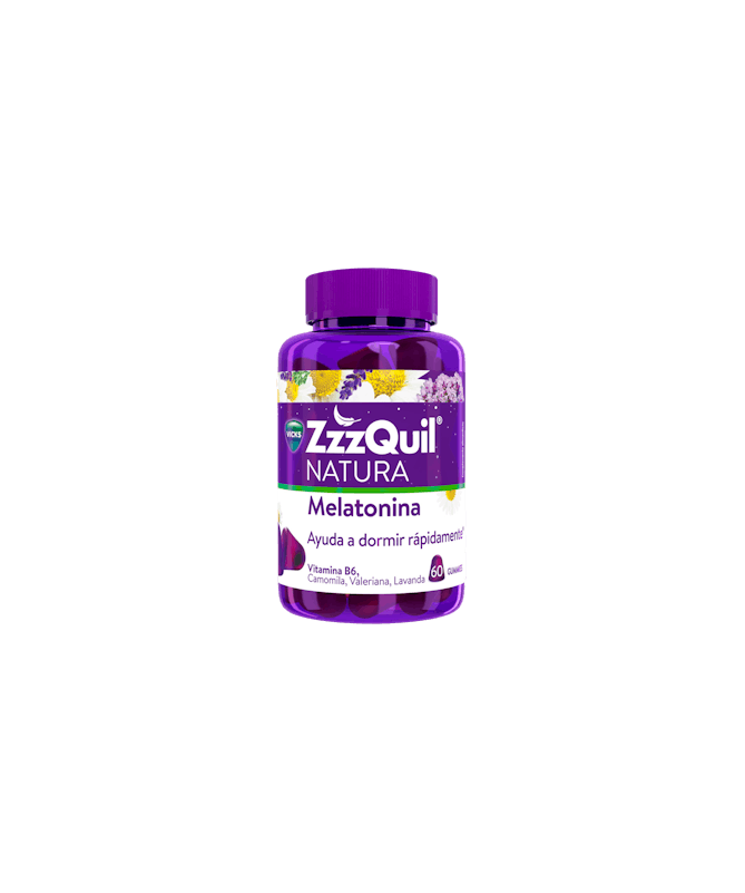 ZZZQUIL NATURA MELATONINA 60 GOMINOLAS – foto del producto cada zzzquil natura