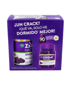 ZZZQUIL NATU MELAT FRUTAS BOSQ 90U PACK – foto del producto cada zzzquil natu