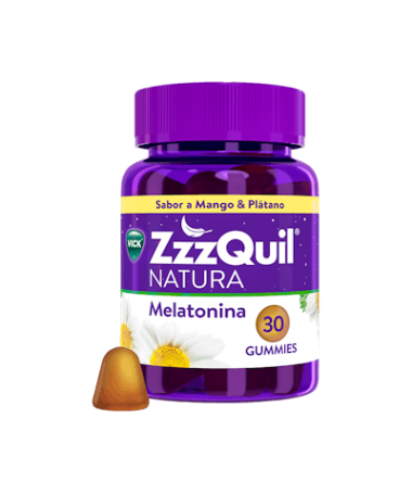 ZZZQUIL MELATONINA MANGO PLATANO 30 GUMI – foto del producto cada zzzquil melatonina