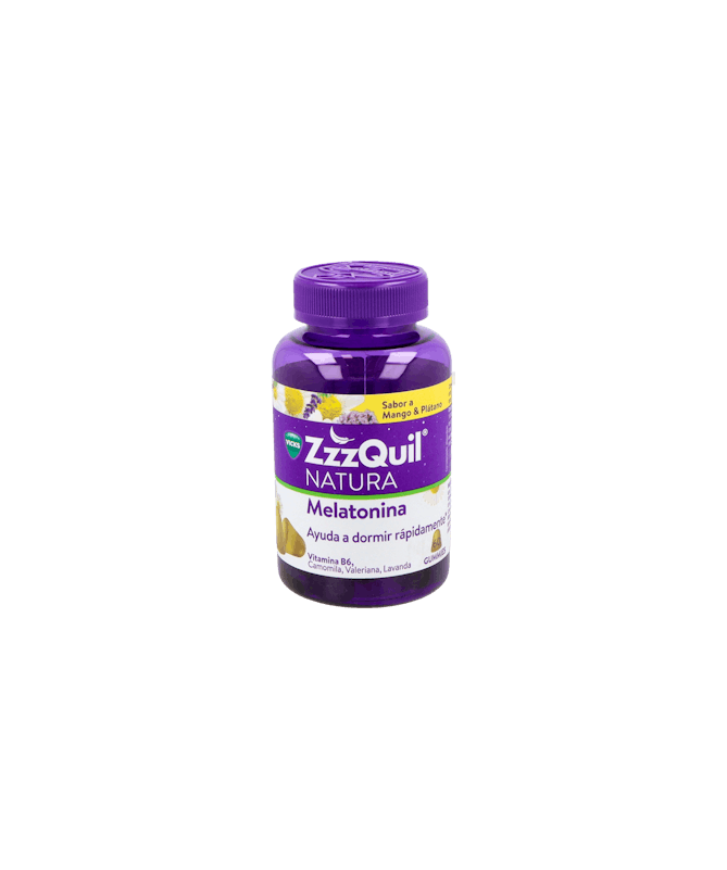 ZZZQUIL MELATONINA MANGO PLATANO 60 GUMI – foto del producto cada zzzquil melatonina