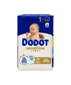 DODOT SENSITIVE T1 2-5 KG 58 UDS – foto del producto cada dodot sensitive