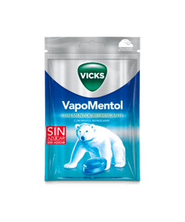 VICKS PRAIMS VAPOMENTOL BOLSA 72G – foto del producto cada vicks praims